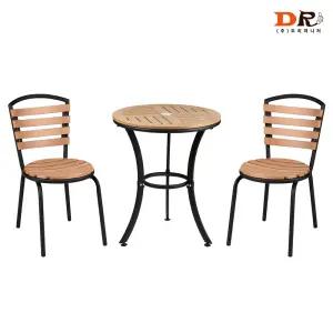 도리퍼니처 웨스턴 600 + 몰디브 2인 테이블 세트 / 업소 주방 가게 식당 카페 커피숍 테라스 야외 정원