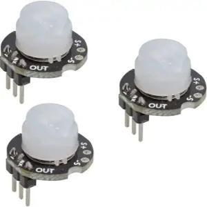 아두이노 PI용 하이렛고 3pcs MINI SR602 모션 센서 감지 모듈 파이로전 적외선 스위치 고감도