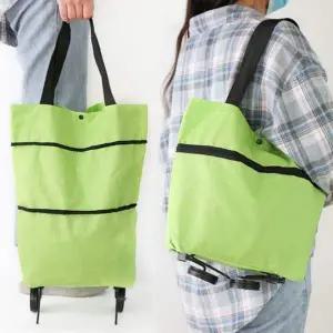 [골드스마일]휴대용 바퀴 장바구니 카트 접이식 시장 가방