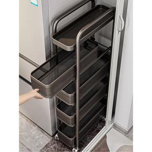 서랍형 세탁실 다층 트레이 수납 고정 다크그레이 정리대 그레이 5단 15cm