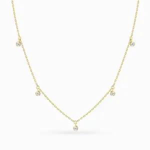 갤러리아 18K 세레니티 큐빅 목걸이