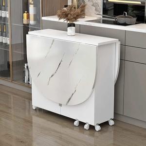 샤크팡 접이식 테이블 원목 원형 수납 식탁 심플 폴딩