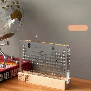 아크릴 원소 주기율표 투명 실물 박사 투명인쇄+조명O 판매