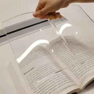 투명 아크릴 책모양 문진 M L 독서 누름틀 필사 공부 책고정 북홀더 친구 선물