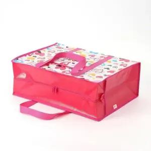 이불지퍼형 여행보조가방 타포린백 지퍼리유저블백 지퍼장바구니가방 타포린가방