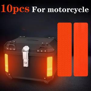 반사판 사이드 탑 수하물 상자 케이스 오토바이 반사 스티커 스트립 후면 트렁크 충돌 방지 장식 야간 안전