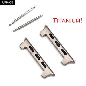 애플워치 울트라 3 2 시리즈 11 10 9 8 7 6 SE용 풀 티타늄 어댑터 티타늄 합금 커넥터 1쌍 42 46 49mm