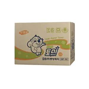 토미 프리미엄 핸드타올 5000매 2겹 무형광 천연펄프 화장실 페이퍼타올 국산 DBP-302