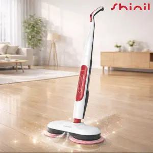 신일 무선 물걸레청소기 SDC-B5000WR 물분사 듀얼스핀 극세사패드4장