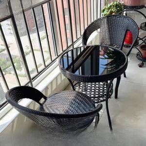 야외 라탄 테이블 세트 테라스 정원 마당 접이식 의자