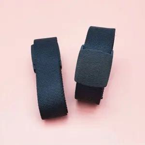 남성용 캐주얼 전술 웹 벨트 블랙 캔버스 나일론 작업용 허리띠