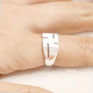 은반지 스꼬띠나 소원성취 불교 만자 국내제조 은반지(9mm)