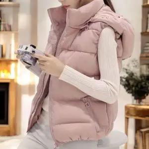 패딩조끼 JO54AY48 베르 여자 경량패딩조끼 후드 4color 패딩