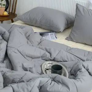 샤이니 순면 차렵이불 SS 그레이 단품 양면 솜이불 tPD8+4mcH