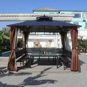 야외정자 조립식오두막 파빌리온 정자 펜션 파고라 바베큐장