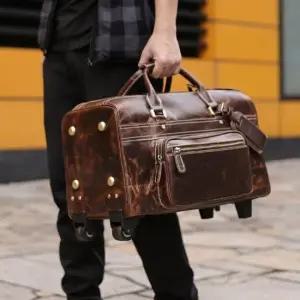 소가죽 더플백 남성용 고급 토트 보스턴 대학생 가방 보스턴크로스백 남자핸드백