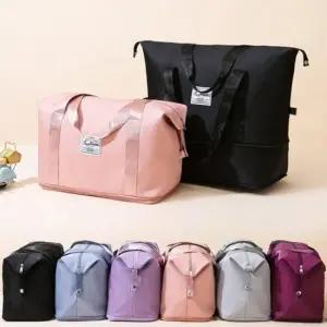 남녀 공용 방수 스포츠 여행 헬스장 확장형 보스턴 숄더백 데일리 가방 태슬사각숄더백