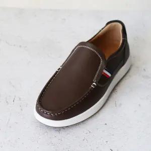 [롯데백화점]원더슈즈 [남성] 천연소가죽 웰메이드 발편한 가벼운 쿠션 미끄럼방지 슬립온 스니커