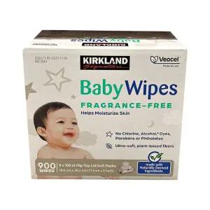 커클랜드 시그니춰 유아용 물티슈 캡형 100매 9개
