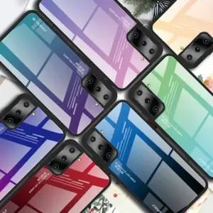 유니블링 갤럭시S21/울트라/플러스 그라데이션 강화유리 케이스