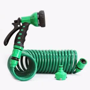 초강력 스프레이건 스프링 호스 세차 청소 7.5미터 호스 물호스 스프레이건