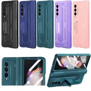 유니블링 갤럭시 z폴드 3 4 마그네틱 강화유리 힌지보호 케이스