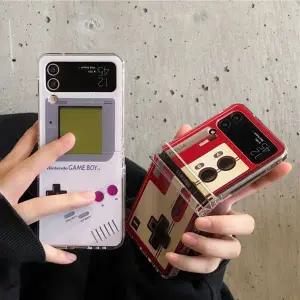 유니블링 갤럭시 z플립 3 4 5 레트로 게임기 힌지 보호 케이스