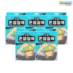 동국제약 굿잠 온찜질팩(허리용) 4입 5박스 총 20매 / 온열스팀 테라피 허브훈증 허리통증