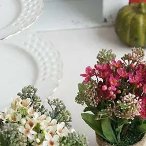 쌍문상회 시들지않는꽃 아멜리아 미니 화분 1P 조화 인테리어 소품 인조꽃