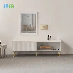 [SASA]사사가구 엘루 템바보드 서랍선반형 1200 낮은거실장