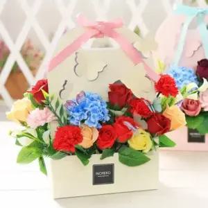 COSA 나비 플라워박스 어버이날 카네이션 비누꽃