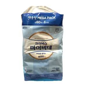 크리넥스 마이비데 클린케어 화장실용 물티슈 캡형 60매 12개