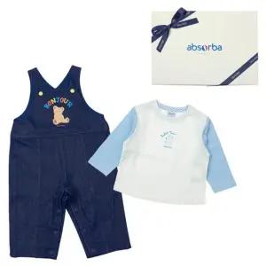 [갤러리아] (압소바출산,백일,돌,귀여운유아복,아기상하복세트)베어오버올세트(A11-21206)