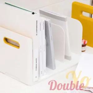 루맥스 4칸 책 꽂이 사무실 수납책상책 정리함 간이 수납함 보관함 플라스틱 북꽂이 수납 장함