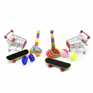 앵무새 장난감 세트 키우기 새랑놀아주기 새장난감 놀잇감 훈련시키기 놀이터 필수품 앵무새링 고리놀이 꾸