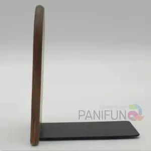 월넛 원목북엔드 라운드형 책상꽂이 정리대 정장 칸막이책정함 보관함 독서용품 진열대 지지대 홀더 리장