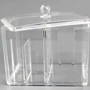 화장대 화장솜 뚜껑케이스 서랍정리트레이 디스펜서화장솜보관함 리대 품트레이 리트레이 품통 솜통 면봉