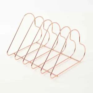 하트 프레임 책꽂이 스탠드 철제상용책꽂이 거치대 전면 잡지꽂이 책장 스탠딩 상위 간이 이동식 수납