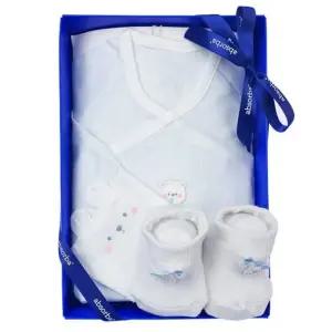 [갤러리아] (압소바출산,태교,배냇저고리세트)토곰이모달배냇슈트+구름말양말세트(A1A-10110SET)