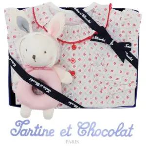 [갤러리아] (쇼콜라 /임신/출산/백일/돌/조카) 블레바디슈트 + 니니딸랑이 2종세트-2