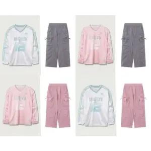 [갤러리아] (NBA키즈)BKN 여아 글로시 루즈핏 티셔츠셋업K261TS600P/TP600)