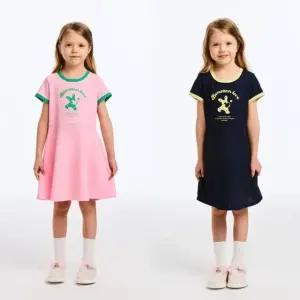 [갤러리아] 베네통키즈   26S/S 와플플레어원피스(2컬러)  QAOP13631