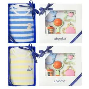 [갤러리아] (압소바출산,백일,돌,유아내의세트)블노블반소상하+5종딸랑이세트(A23-13081SET)