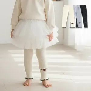 앵두베어 여아 자수 날라리 골지 레깅스 팬츠 206070