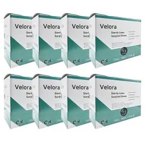 온메디칼 벨로라 7.5 수술용 라텍스 장갑 1박스 50매 8개