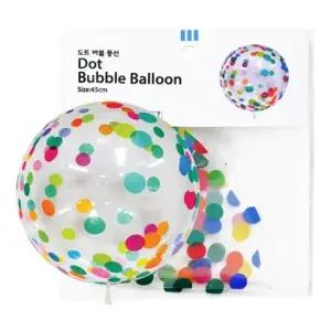 WL PC) 45cm 도트 버블풍선 행사풍선 파티풍선 풍선세트 생일장식풍선 장식용풍선