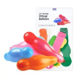 WL PC) 오뚜기 풍선 6입) 행사풍선 파티풍선 풍선세트 생일장식풍선 장식용풍선