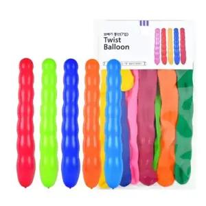 WL PC) 꽈배기 풍선 7입) 행사풍선 파티풍선 풍선세트 생일장식풍선 장식용풍선
