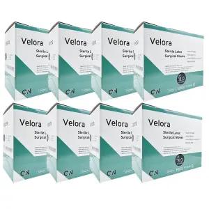 온메디칼 벨로라 8.0 수술용 라텍스 장갑 1박스 50매 8개