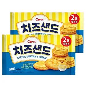 CW청우 치즈샌드 2번들 360g (180g 2개) 과자 간식 비스켓